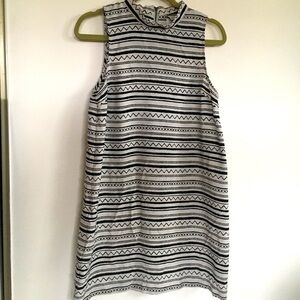 Aztec Black white striped aztec Light Flowy Dress